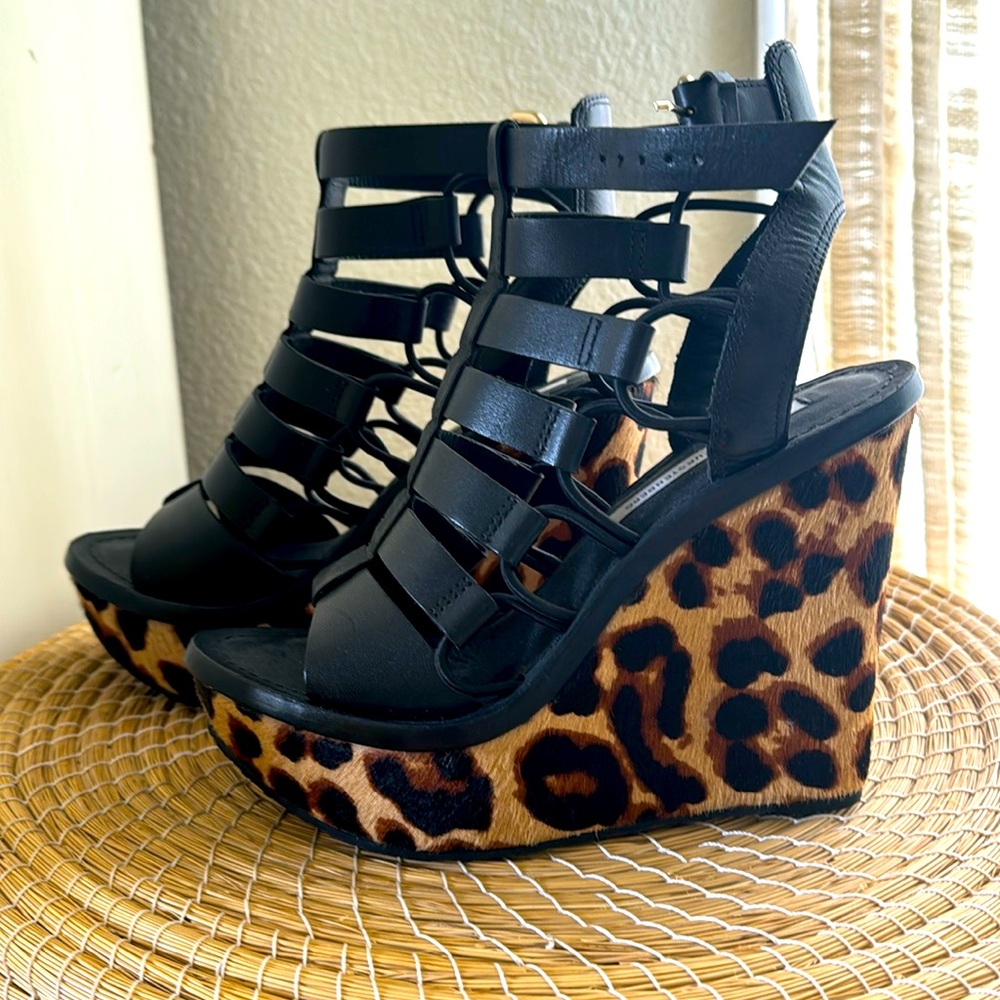 Diane Von Furstenberg Gladiator Wedge Sandal
